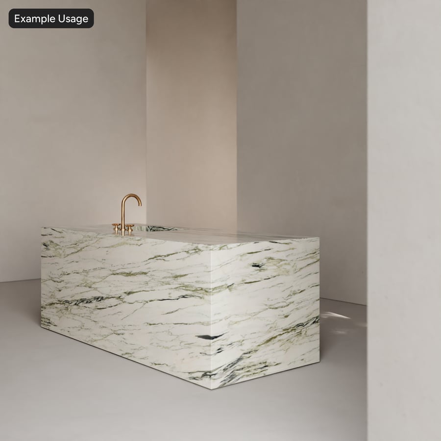 Calacatta Oriental gepolijste marmeren steenstructuur, wit