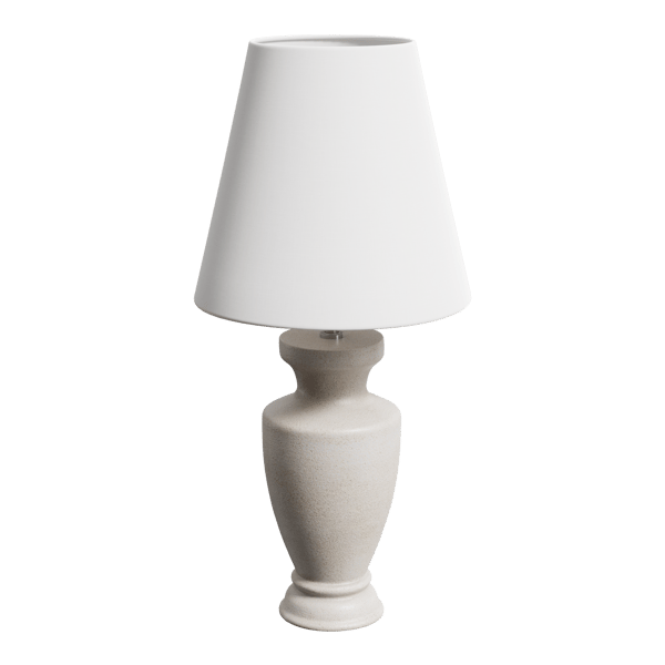 Modello di lampada con paralume nordico Arrius di Eno Ceramic, bianco