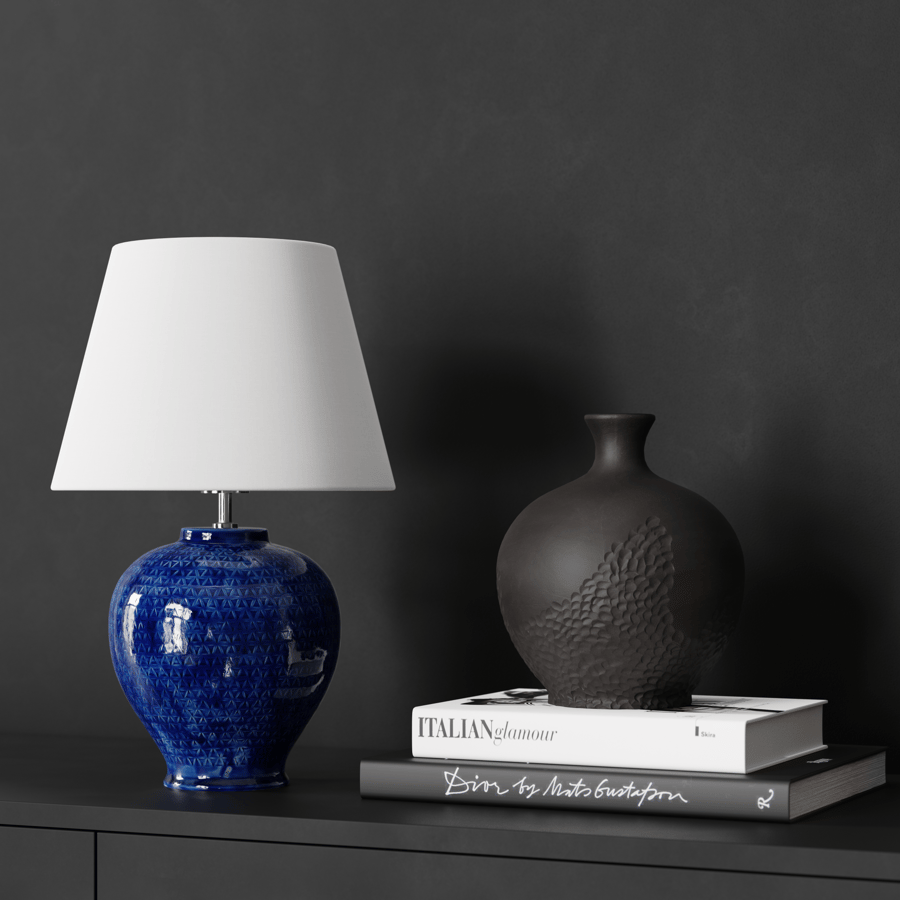 Модель лампы с абажуром Eno Ceramic Kelantis Egypt, синий