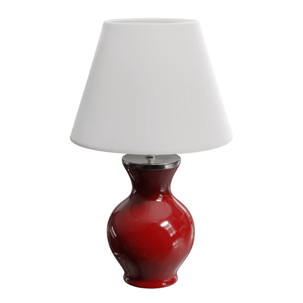Модель лампы с абажуром Eno Ceramic Phystian Excellence, красный