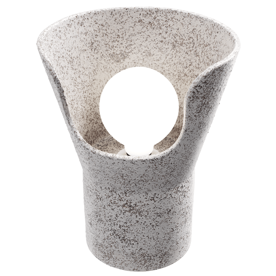 Eno Ceramic Xonaロックランプモデル、ホワイト