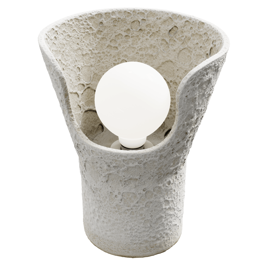 Eno Ceramic Xona Moon Lamp Model, biela