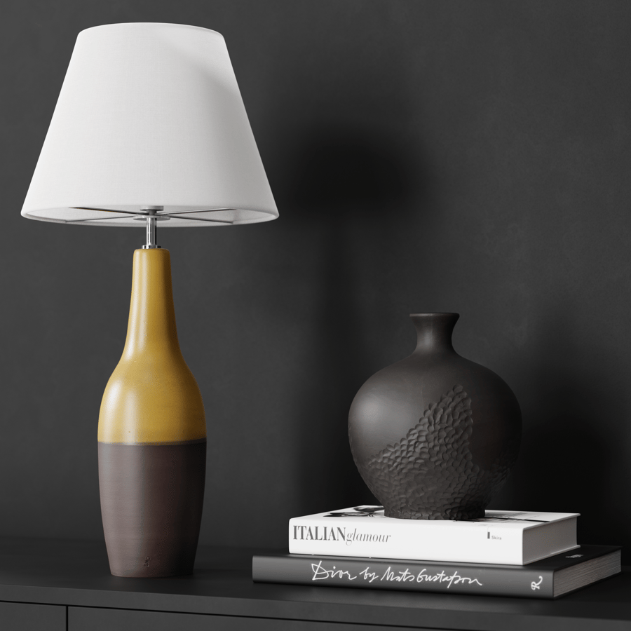 Lampada modello Eno Ceramic Arata Brownness Shade, Marrone