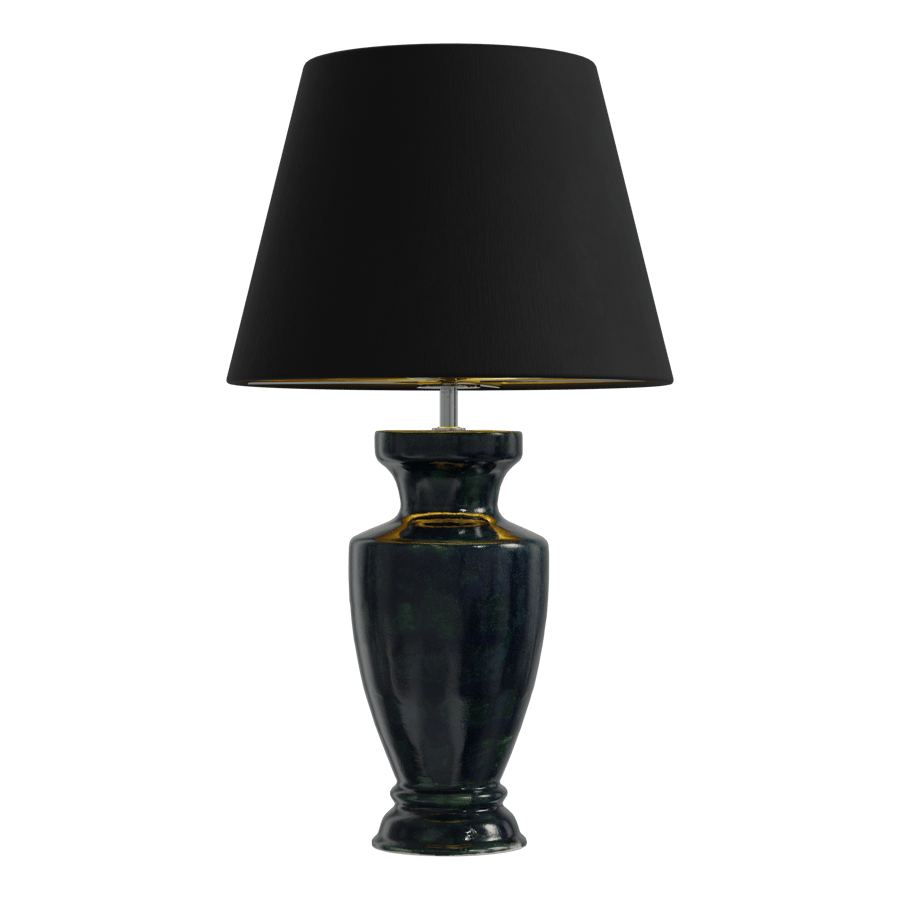 Eno Ceramic Arrius Granada Shade Lamp Model, černá barva
