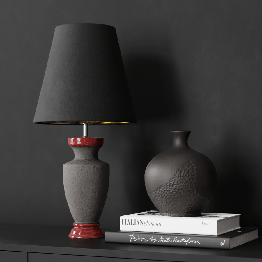 Eno Ceramic Arrius Lampenschirm Modell, Schwarz