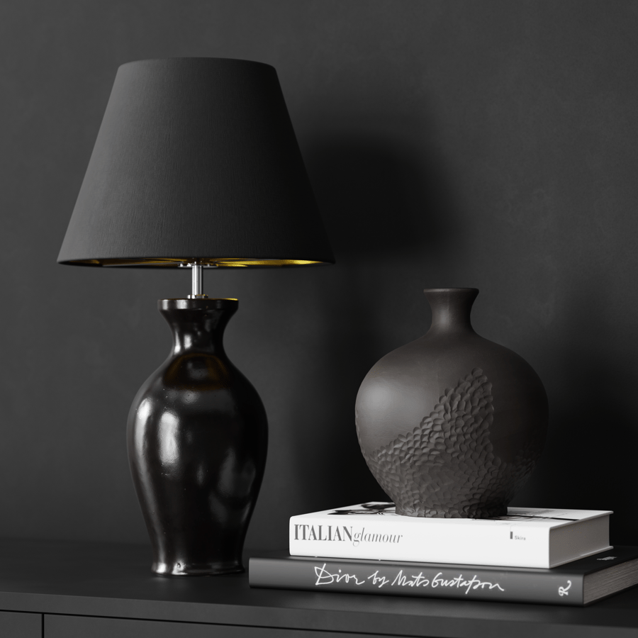 Model lampy Eno Ceramic Danteur Mirror Shade, čierna