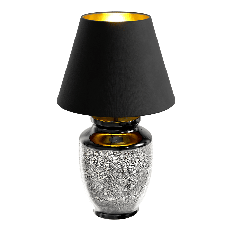 Modello di lampada con paralume in ceramica Skaro Cobble di Eno Ceramic, bianco