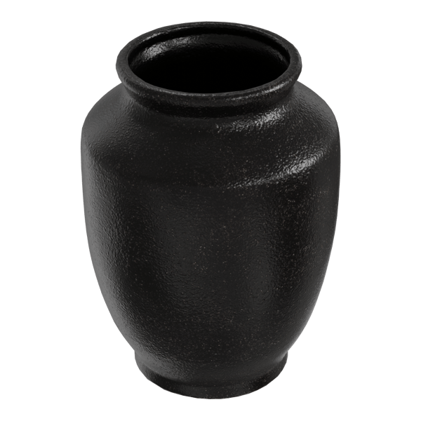 Eno Ceramic Barrel Vase Model, Black (vaso de barril de cerâmica)
