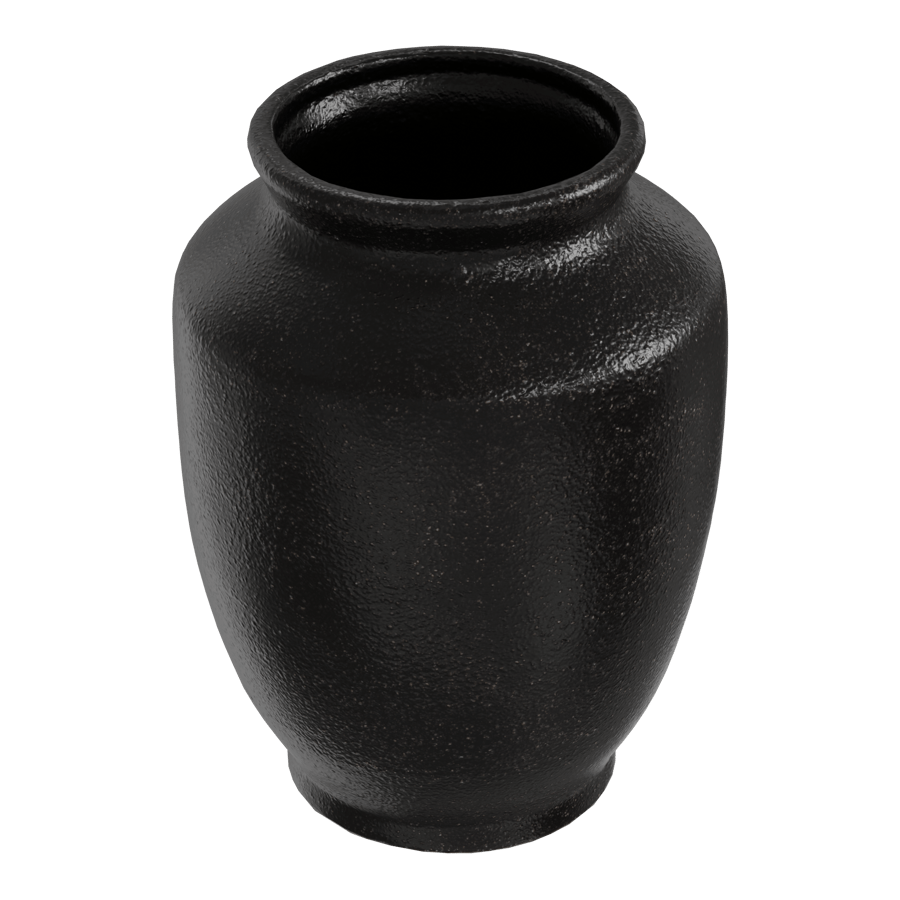 Model Eno Ceramic Vaas, zwart
