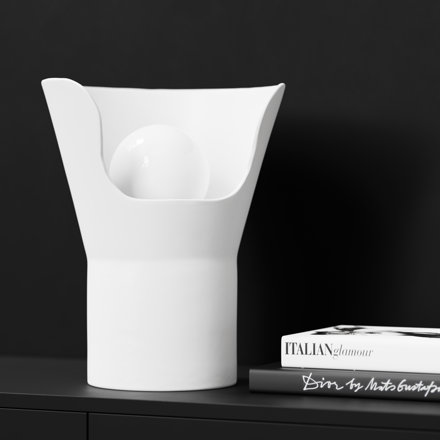 Modello di lampada Eno Ceramic Xona, bianco