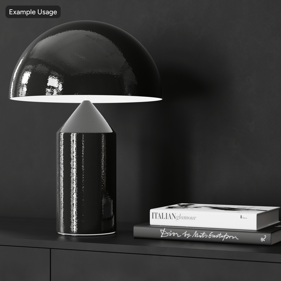 Smooth Powder Coating Texture, Black