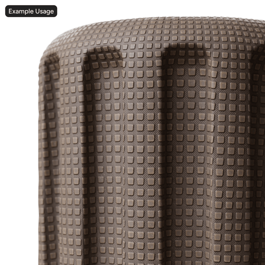 Square Studs Rubber Texture, Brown