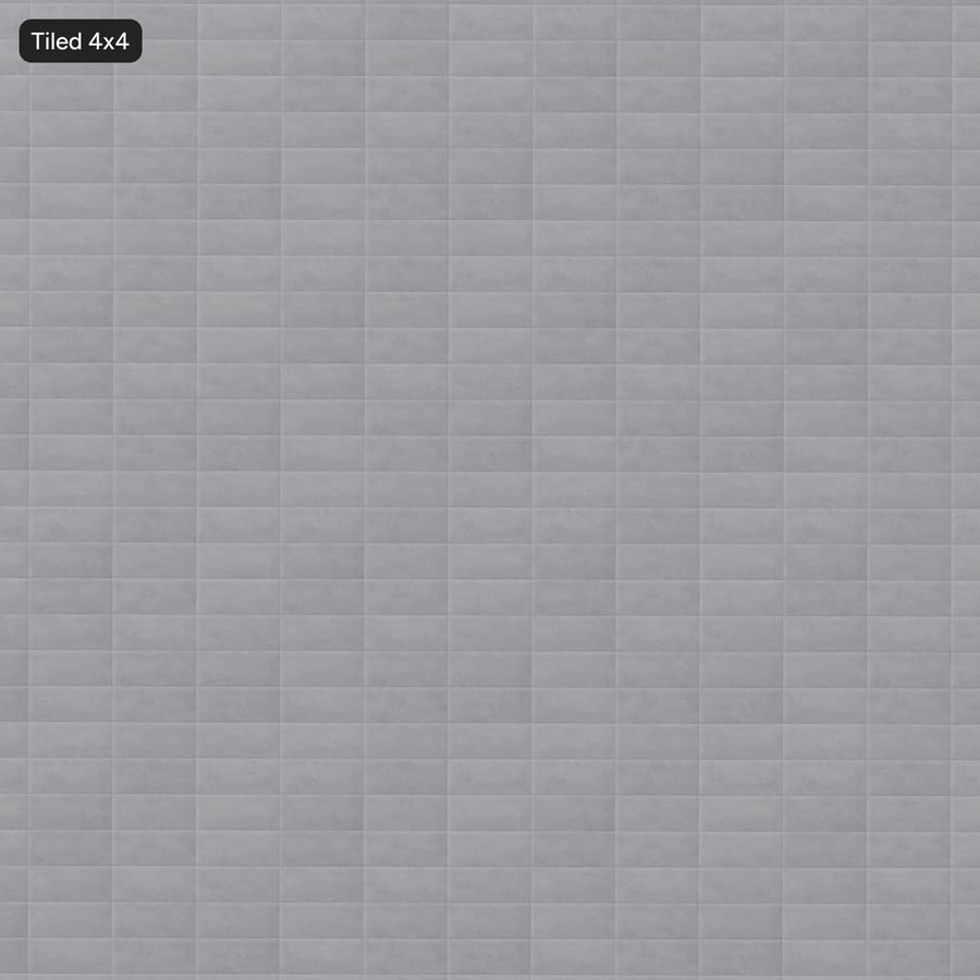 Baldosa cerámica rectangular textura mate, gris polvoriento