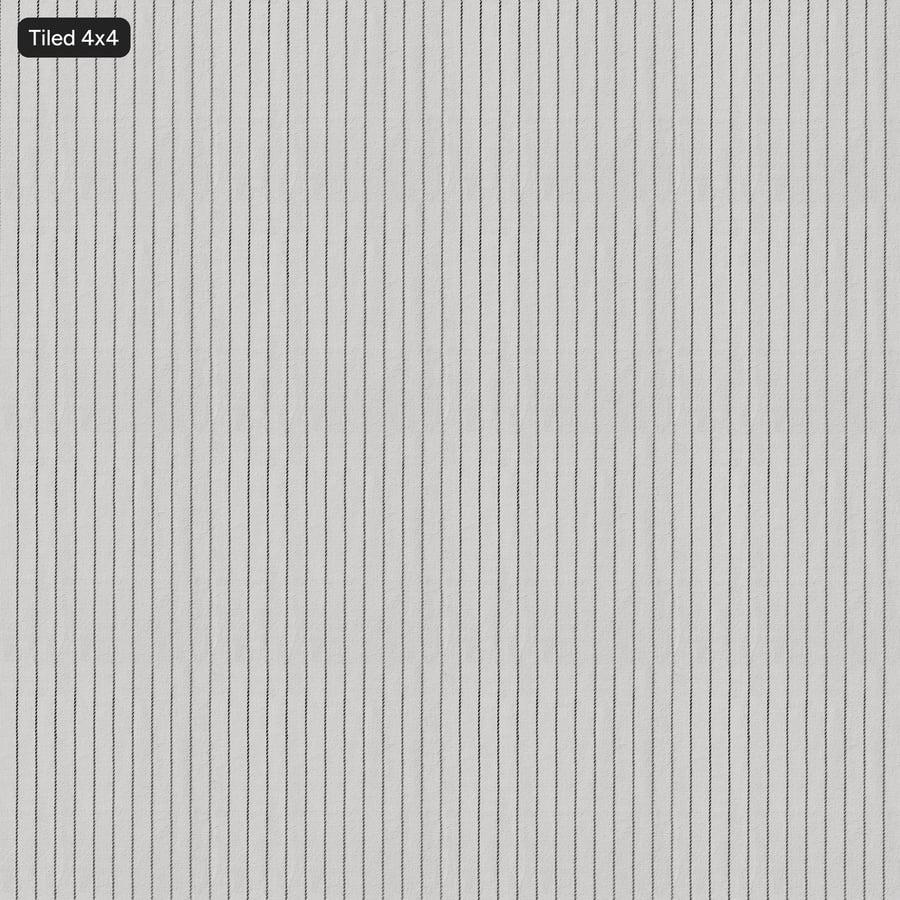 Randigt linnetyg med textur, vit