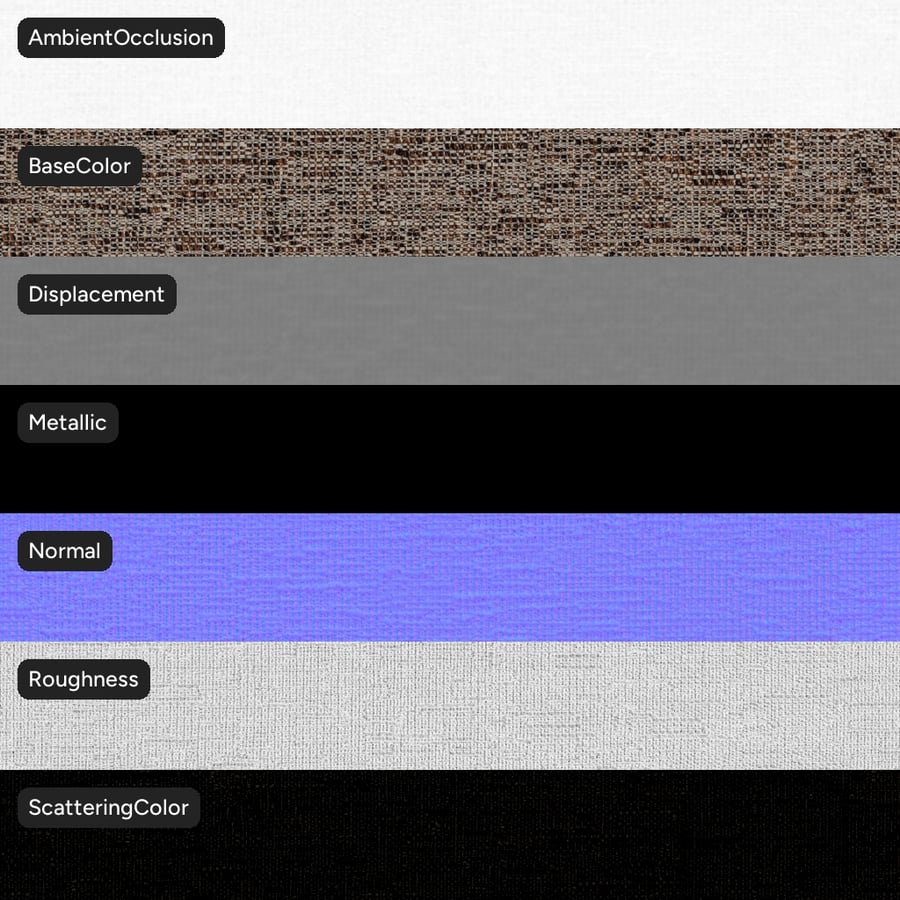 Omni Cork Fabric Texture, brązowy