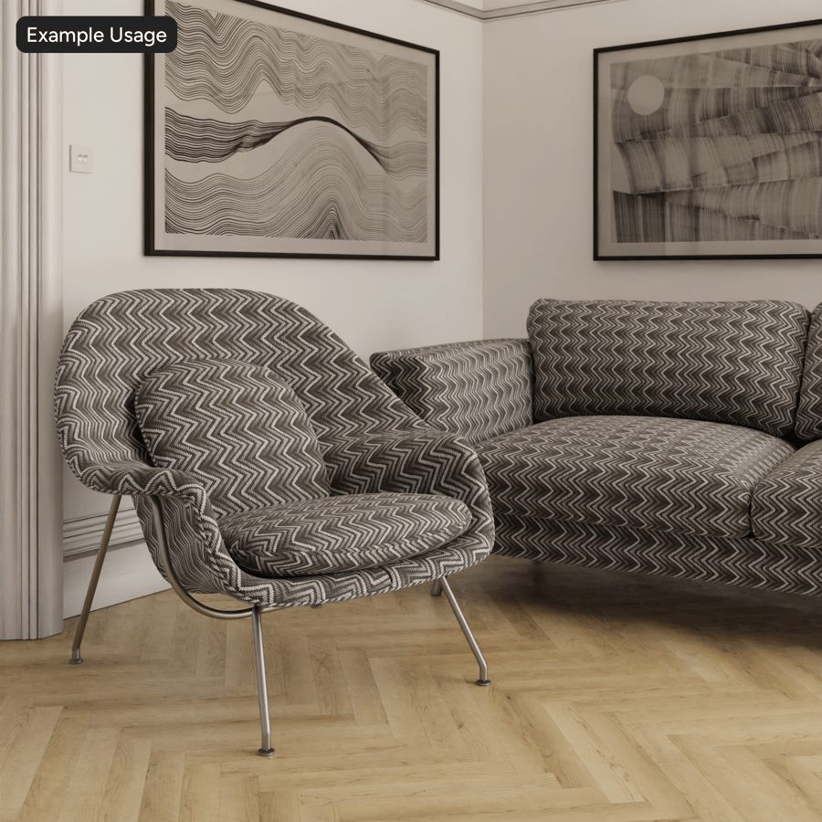 Tissu Marguerite Shadow Texture, gris