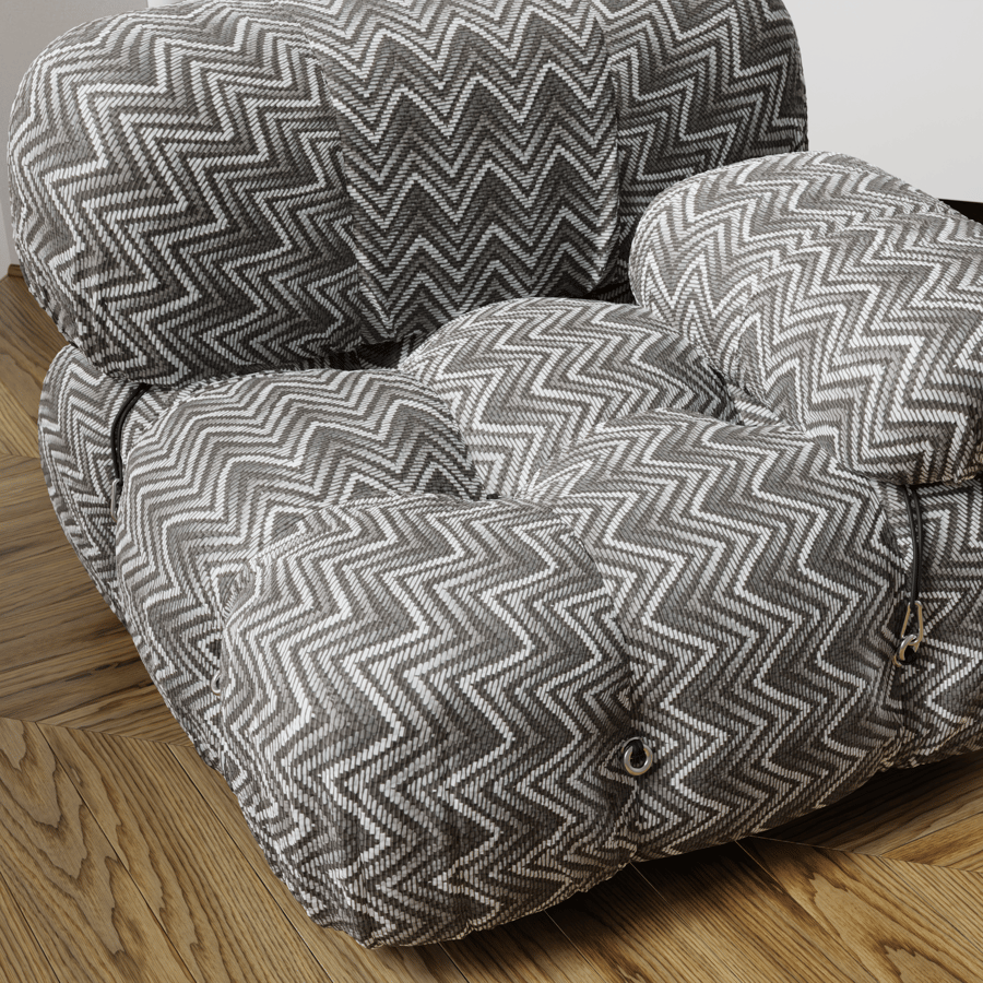 Tissu Marguerite Shadow Texture, gris