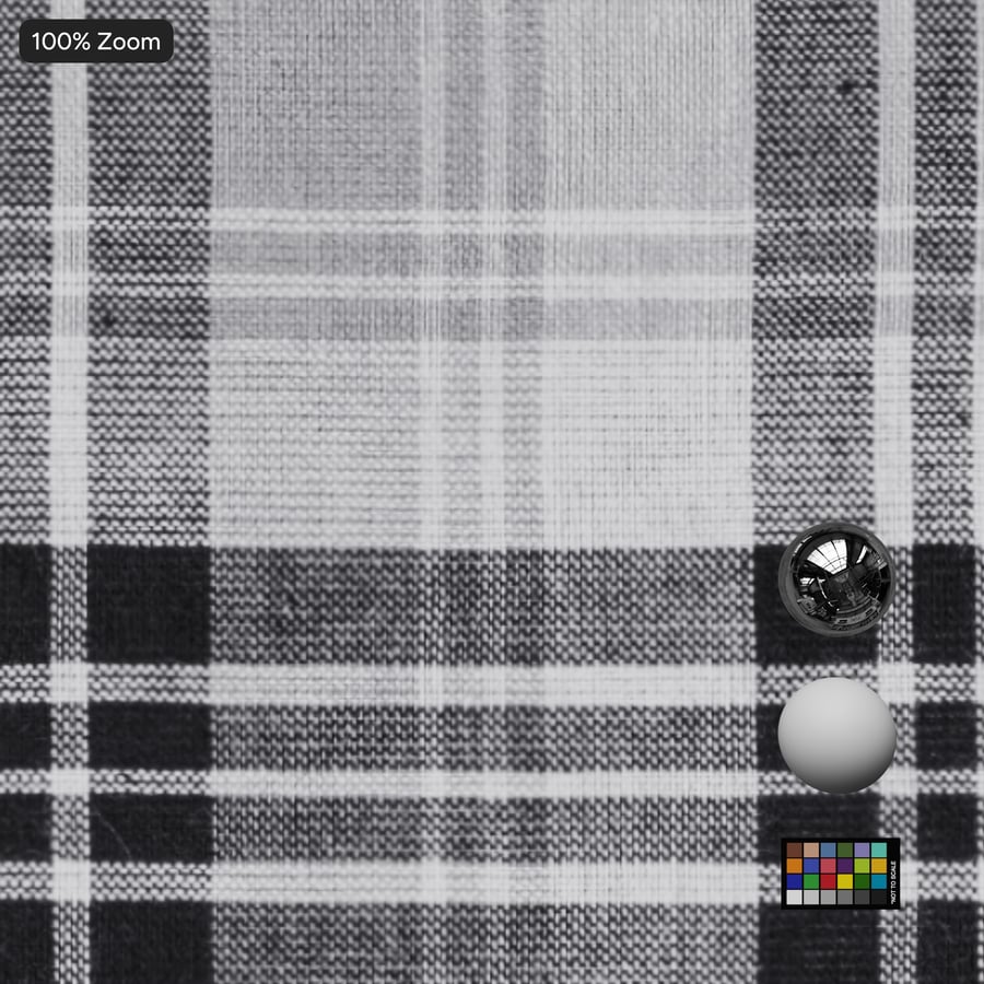 Текстура ткани Tartan Cotton Plaid, серый