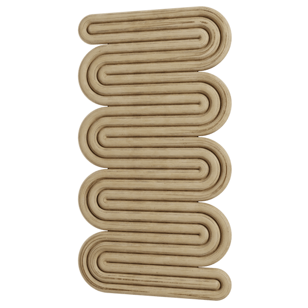 Thehighkey Pozioma sklejka brzozowa Rzeźbiarski model dekoracji ściennej