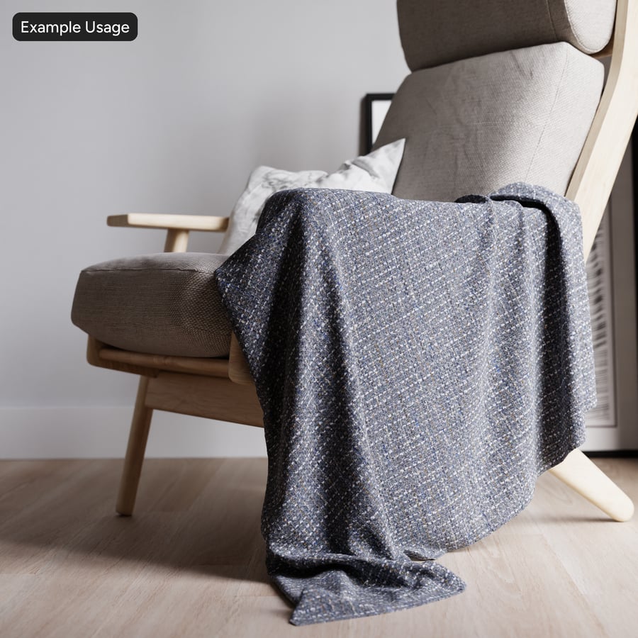 Milford Dusk Linen Fabric Texture, Gray