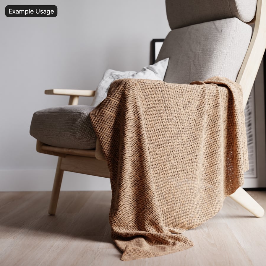 Přírodní pytlovina Textura tkaniny