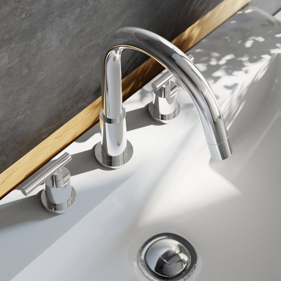 Modelo de grifo de baño Borhn de 3 orificios