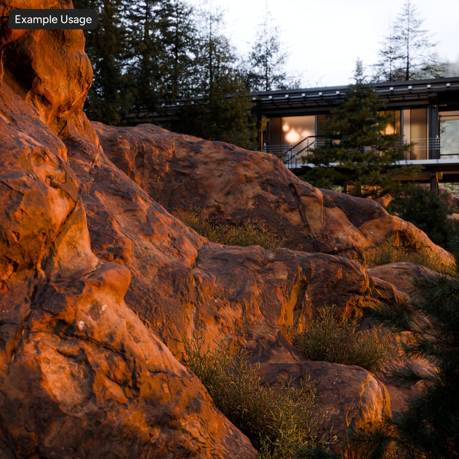 Patchy Savanna Rock Texture