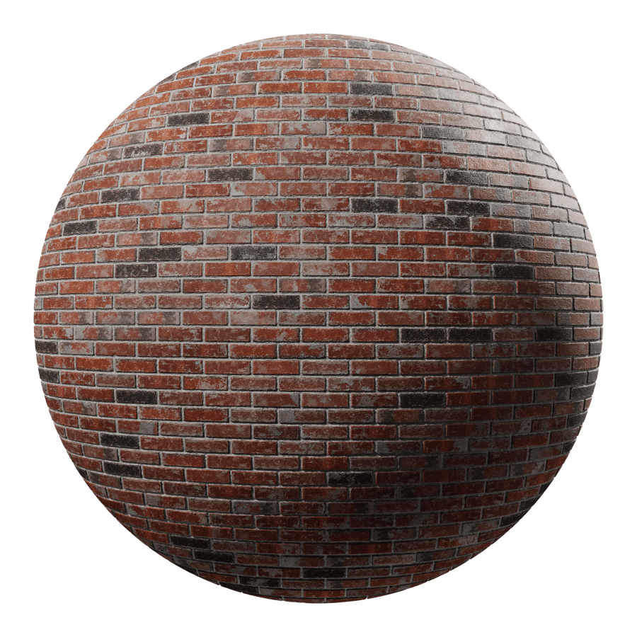 Reclaimed Running Bond Brick Wall Texture