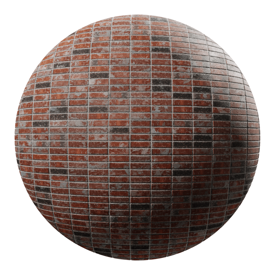 Stack Bond Reclaimed Brick Wall Texture