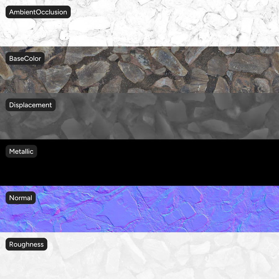 Textura de mampostería de piedra en mosaico, gris