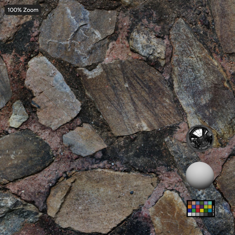 Textura de mampostería de piedra en mosaico, gris
