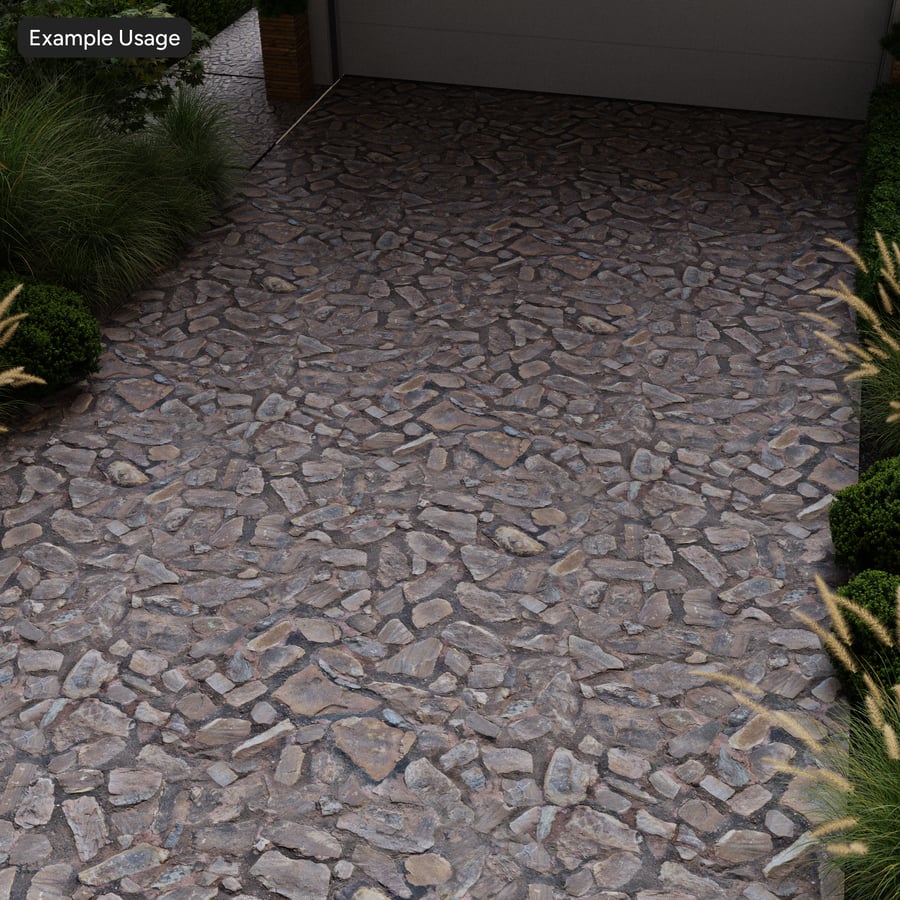 Textura de mampostería de piedra en mosaico, gris
