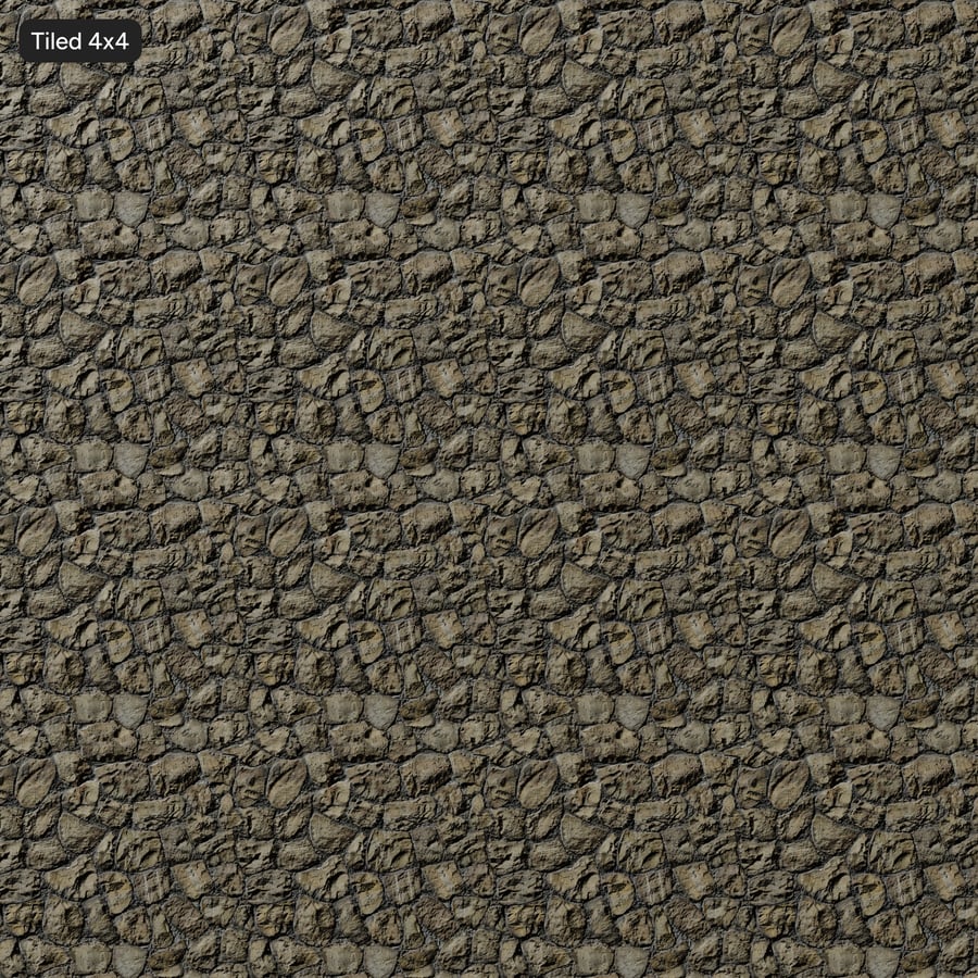 Fishscale Limestone Stone Masonry Texture, Grayish Brown