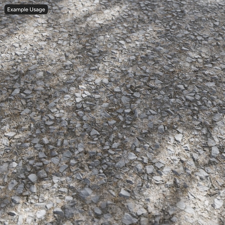 Rock Chunks and Grass Texture, Gray