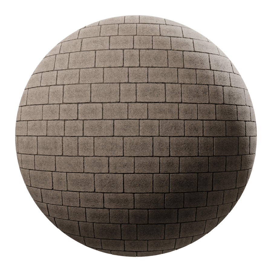 Running Concrete Paver Texture, Brown