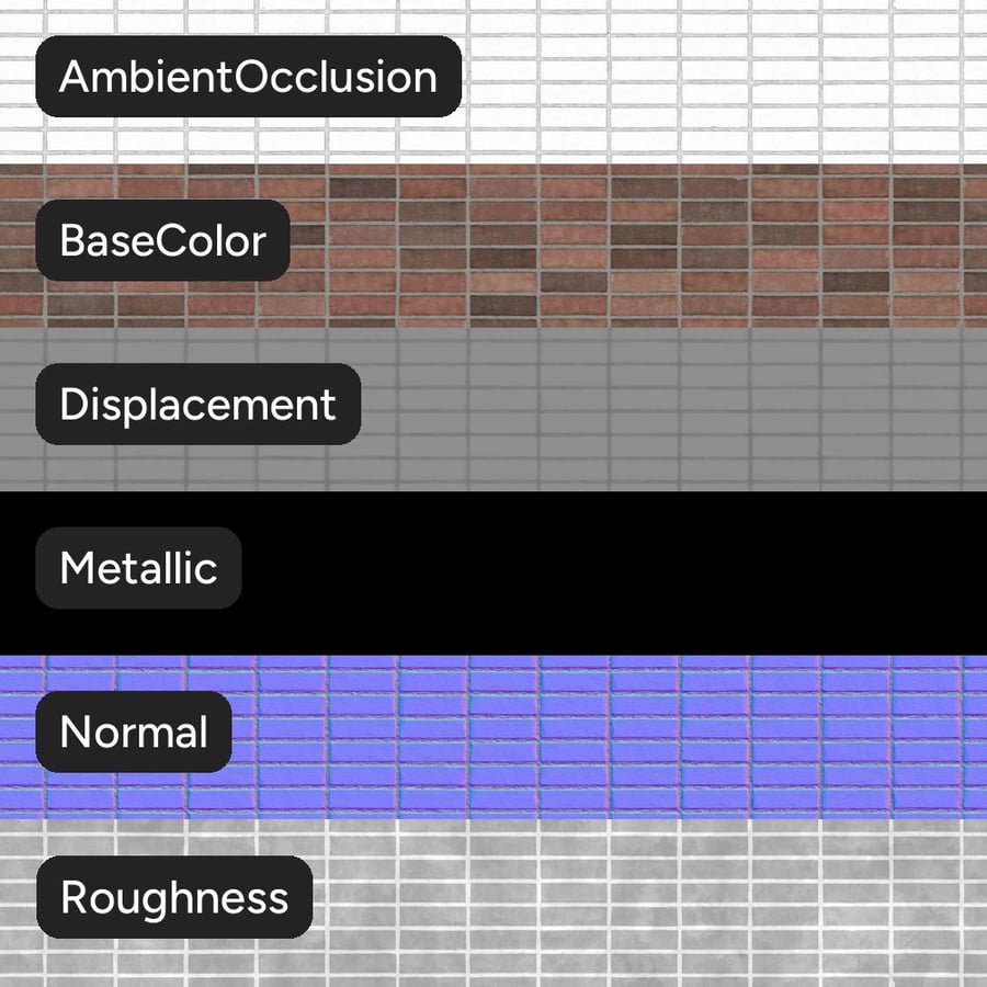 Stack Bond Sandfaced Brick Wall Texture, Pink