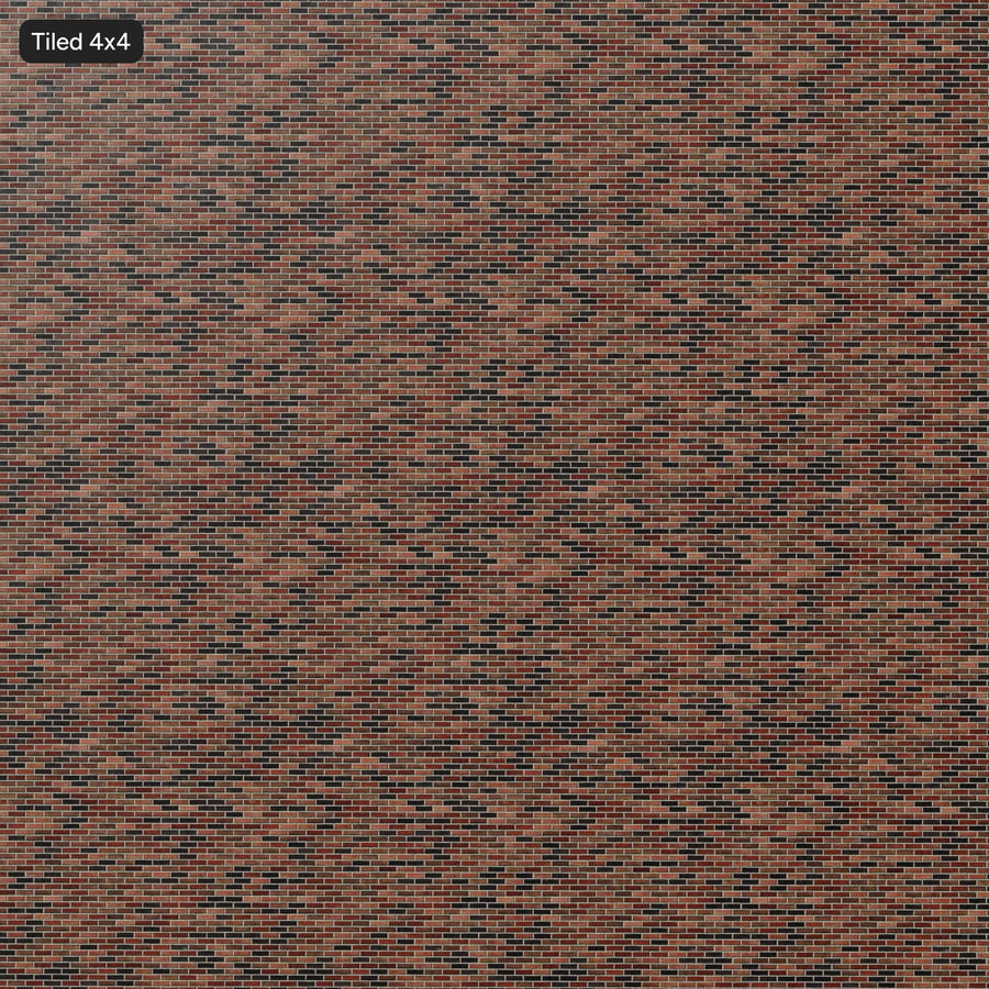 Sandfaced Running Bond Brick Wall Texture, Multicolored