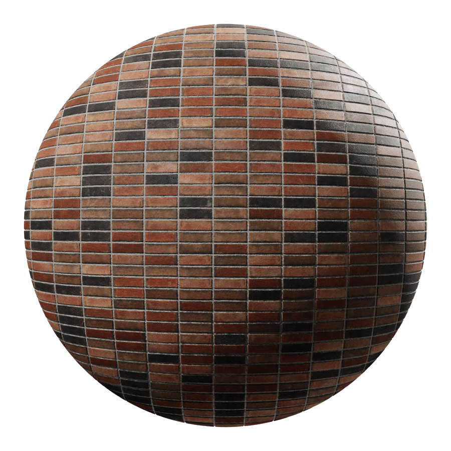 Sandfaced Stack Bond Brick Wall Texture, Multicolored
