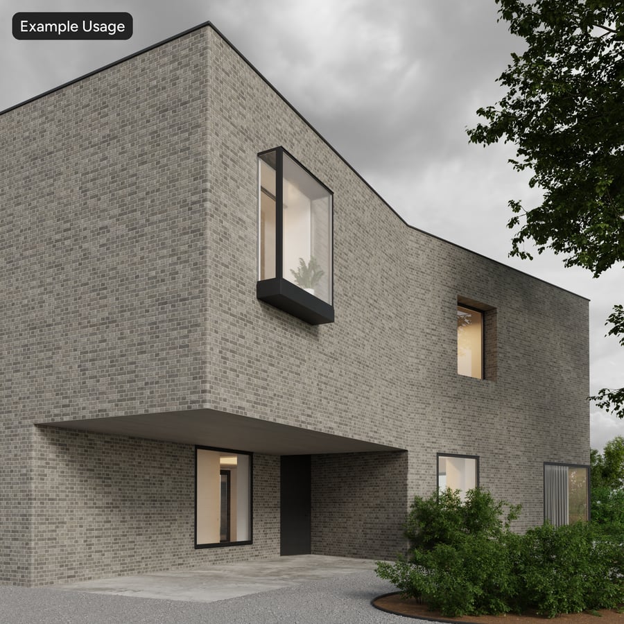 Heritage English Bond Brick Wall Texture, Gray