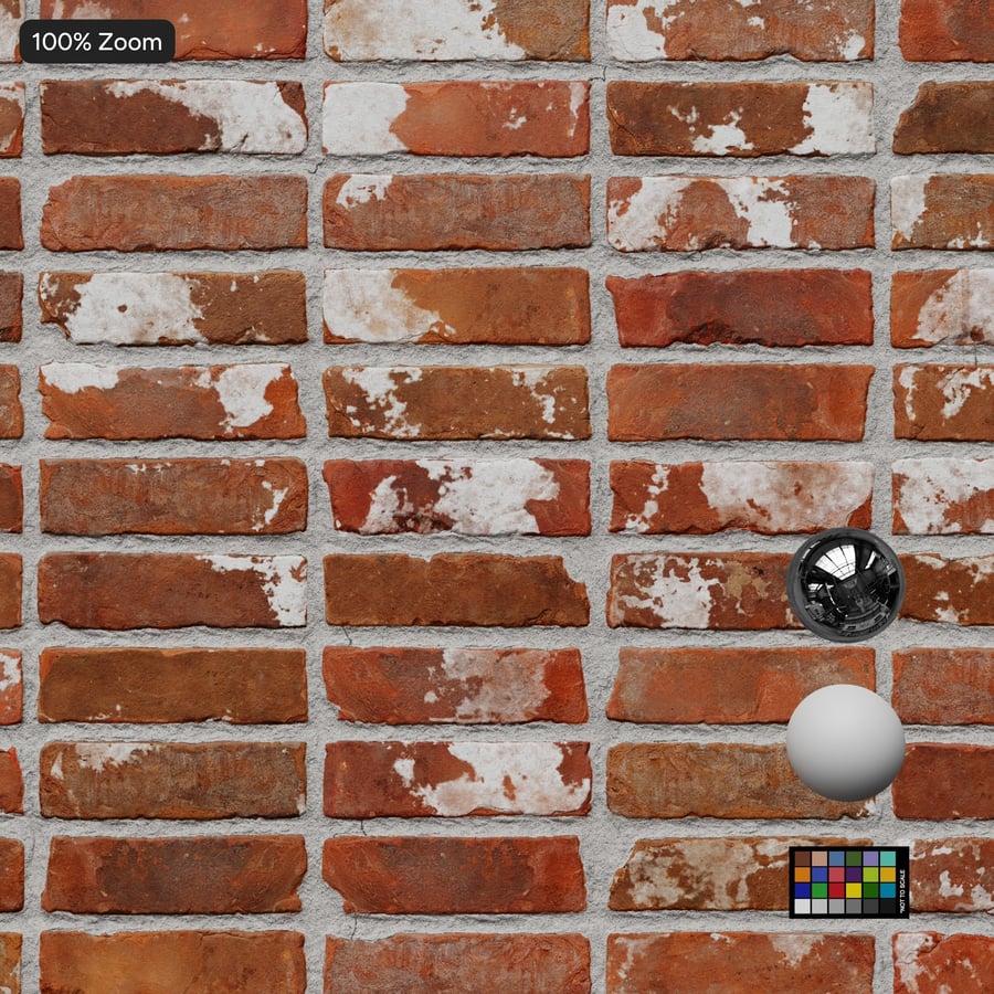 Reclaimed Stack Bond Brick Wall Texture