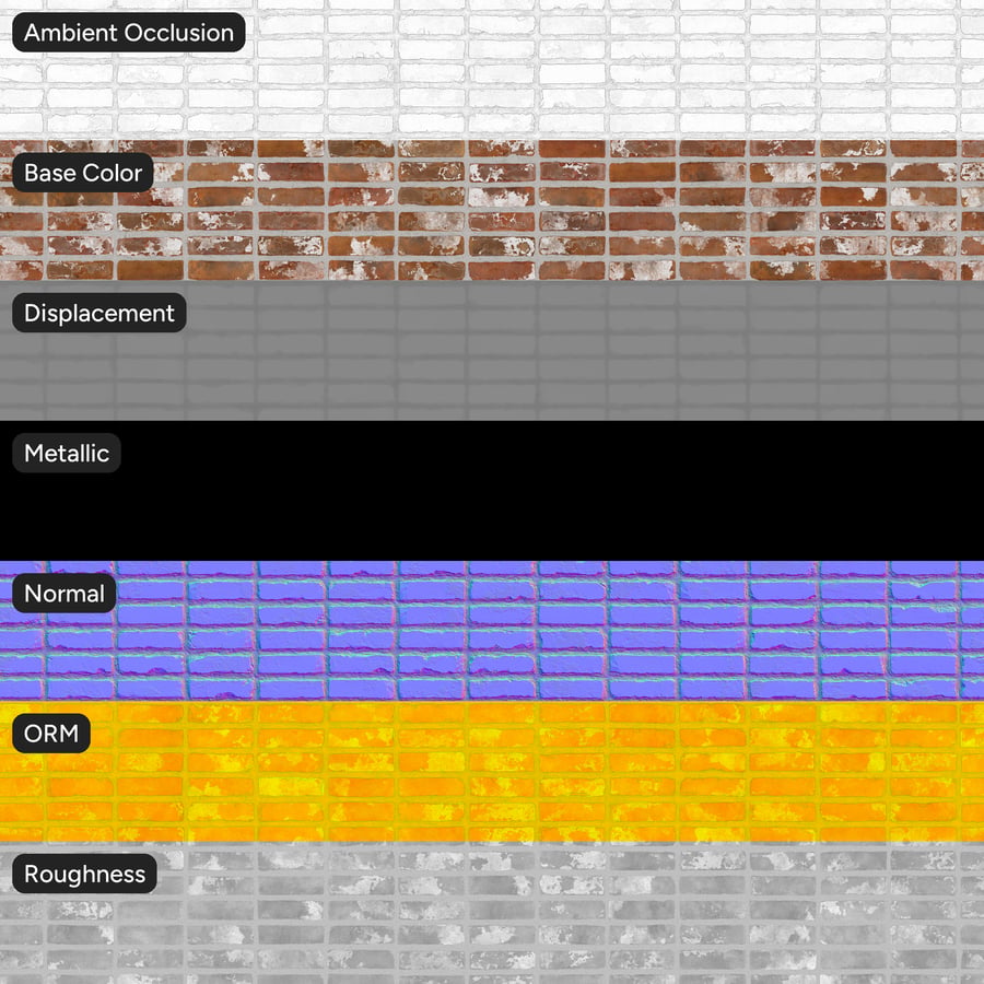 Reclaimed Stack Bond Brick Wall Texture
