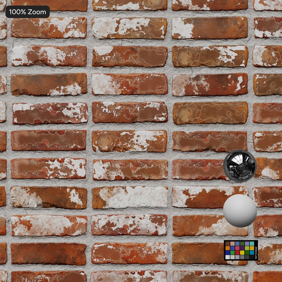 Reclaimed Stack Bond Brick Wall Texture