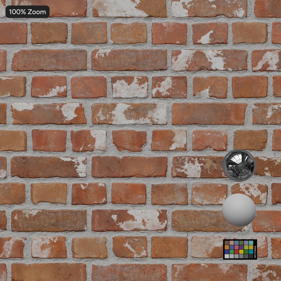 Texture murale en briques anglaises récupérées