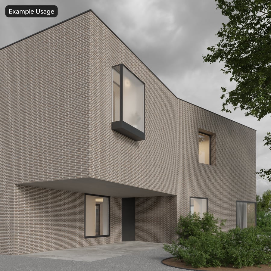 Sandfaced English Bond Brick Wall Texture, Gray