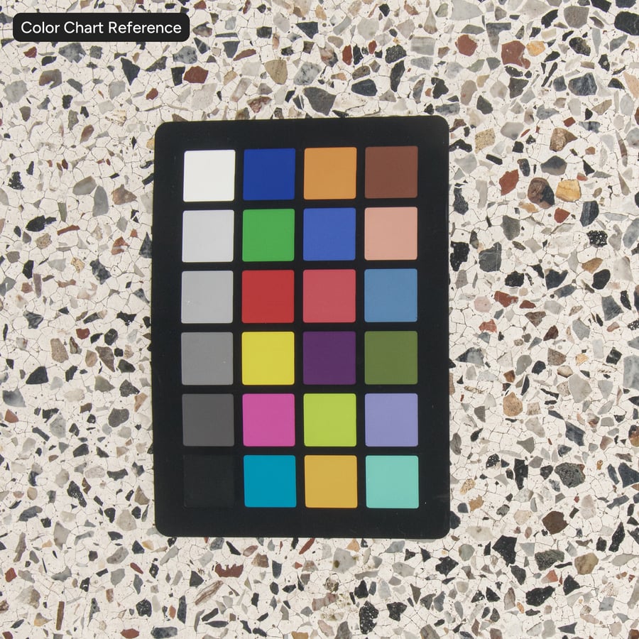 Matt Terrazzo-struktur, vit