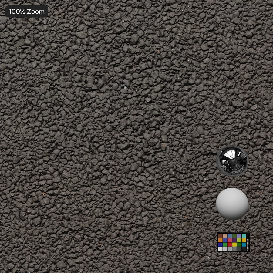 Rough Asphalt Texture, Black