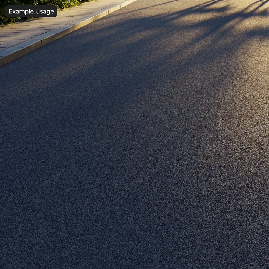 Rough Asphalt Texture, Black