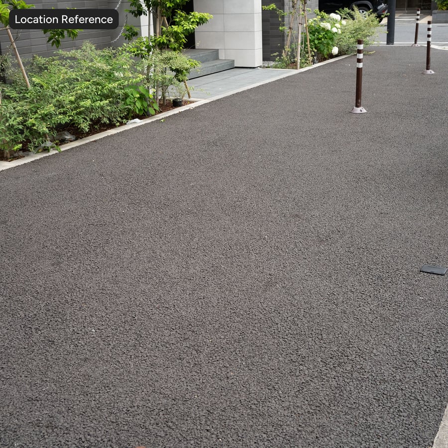 Rough Asphalt Texture, Black