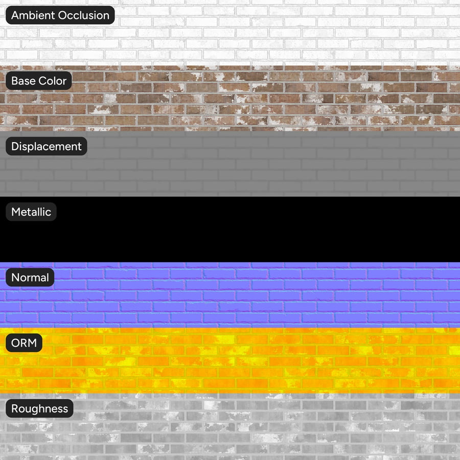 Reclaimed Running Bond Brick Wall Texture, Beige
