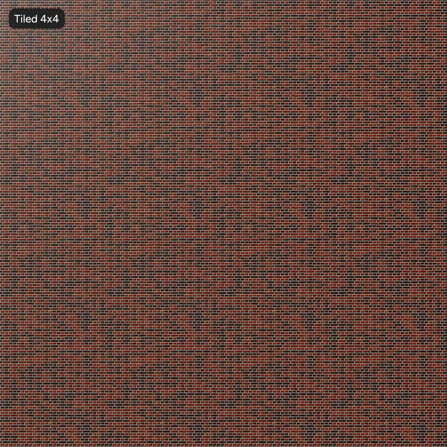 English Bond Brick Wall Texture, Red and Black